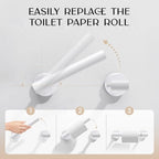 Day Moon™ - Toilet Paper Holder - Modern Roll Holder for Bathroom - 1 Pack - Wall Mount - Classic, White - color: White, size: Classic 1 Pack