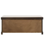 SAFAVIEH Home Collection – Lonan Dark Chocolate Storage Bench with Seat Cushion, 3 Basket Drawers, Coastal Farmhouse Entryway Design (AMH5733F) - color: Dark Chocolate
