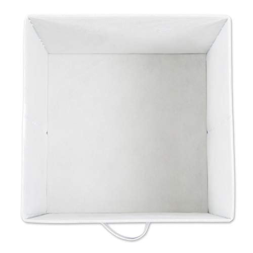 DII Non Woven Polyester Storage Bin, Polka Dot, French Blue & White, Small Set of 2 - color: French Blue & White, size: Small Set of 2, 11x11x11" Cube