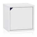 Way Basics Closet Organizer and Storage - Modular Connect Door Cube (Tool-free Assembly),11.2"D x 11.2"W x 12.6"H, White - color: White