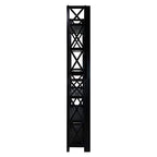 Casual Home Montego 3-Shelf Folding Bookcase, Black - color: Black, size: 3-Shelf Stackable