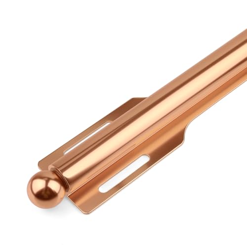 FIRJOY 12" Valet Rod for Closet Pull Out (2 Pack, Rose Gold) - color: Rose Gold, size: 2 Pack
