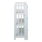 Casual Home 3-Shelf Folding Bookcase, 14" Wide, White - color: White