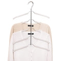 Blouse Tree Hangers Multi-Layer Clothes Hangers 3 Pack 5 in 1 Non Slip Space Saving Closet Organizer Stainless Steel Shirt Hanger Coats Hangers(3 Pack)
