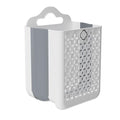 Collapsible Laundry Hamper, Household Foldable Dirty Wall Hanging Multi-Functional Hollow Storage Basket Large Capacity Storage Bucket, Plastic Collapsible Hanging Laundry Basket with Carry Handle