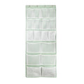 18 Pockets Over the Door Organizer with 4 Kind Pockets,Behind Door Shoes Rack,Back of Closet Storage Organization for Socks,Hat,Underwear,Luggage Packing,Hanging Holder Shelf in Home Dorm,Travel,Green - style: Large-Green: Pack of 1