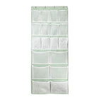 18 Pockets Over the Door Organizer with 4 Kind Pockets,Behind Door Shoes Rack,Back of Closet Storage Organization for Socks,Hat,Underwear,Luggage Packing,Hanging Holder Shelf in Home Dorm,Travel,Green - style: Large-Green: Pack of 1