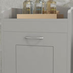 HOMCOM 31" Tilt Out Laundry Hamper, Free Standing Home Organizer Hamper, Bathroom Storage Cabinet, Gray