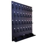 PROSPACE P0004 Acrylic Key Hooks Upgrade Thick Buckle 14 3/4ʺW x 18 3/4ʺL Wall-Mounted Key Hanging Board with 30 Hooks for Garage, Car Dealer, Office, Hotel, Real Estate (Matte Black with Pallet)