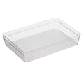 Oggi Drawer Organizer - 6" X 9" - Ideal for Organizing Kitchen Drawers, Office, Desk, Silverware, Kitchen Utensils, Cosmetics and Bathrooms, Rectangular, Clear, 1.0 Count - size: 6" by 9"