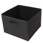 MAX Houser 4-Shelf Hanging Closet Organizer, Space Saver, Cloth Hanging Shelves with 2 Side Pockets, Foldable (Black) - color: Black-1