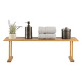 Bamboo Sink Shelf - Countertop Organizer Kitchen, Bathroom, Bedroom, Office - Space-Saving Storage for Soap, Sponges, and Cleaners by Lavish Home