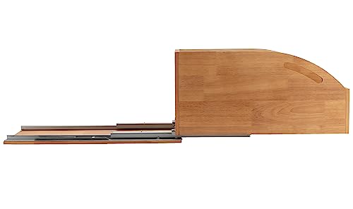 DINDON Pull Out Cabinet Organizer for Pans, Pot lid, Cookie Sheet, Cutting Board, Baking Tray, Slide Out Kitchen Cabinet Storage Organizer, 10.5''W X 21"D X 10.6"H, Wood - size: 10.6"H