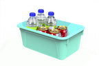 Storex Small Cubby Bins, Pack of 5, 12.2 x 7.8 x 5.1 Inches, Teal (62420U05C) - color: Teal, style: Bin Only