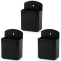 3 Packs Remote Control Holder Wall Mount, TV Remote Holder, Self Adhesive Controller Holder, Wall Pen Holder Storage Accessories for Home Office School -Black - color: black&3pcs