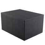 Fashion Multicolor Collocation Leather Desk Organizer File Cabinet Executive Office Supplies Desktop Filing A4 Contract Document Stackable Storage Box with 3 Drawers (Black) - color: Black