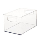 iDesign Stackable Clear Plastic Bin - Kitchen Organizers and Storage for Fridge and Pantry - style: Pack of 1