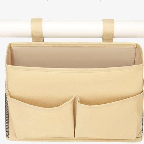 Bedside Storage Organizer Bag Phone Book Magazine Holder Pockets Hanging Storage Bag Sofa Side Pouch Bag(Mint Green) - color: Mint Green
