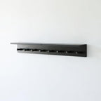 Entrance Coat Rack ，Coat Hooks, Wall-Mounted Wooden Hook Rack, Wall-Mounted Shelves are Very Suitable (Black Color Finish—A-2) - style: black color finish—A-2