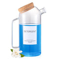 60oz Liquid Laundry Detergent Dispenser with Lables,Glass Laundry Detergent Dispenser,Laundry Detergent Container Laundry Liquid Dispenser - size: 60oz