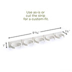 Crazy Chef Spice Clips 30 ct Spice Clips Gripper Organizer Holds 30 Spice Jars - Pantry and Inside Cabinet Organization 3M Adhesive Spice Rack