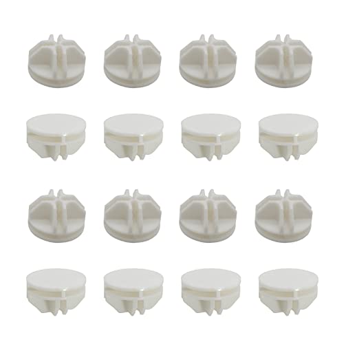 Bonsicoky 16 Pcs White Plastic Connector, Wire Grid Cube Connector for Modular Closet Storage Organizer and DIY Wire Cube Storage Unit - color: White