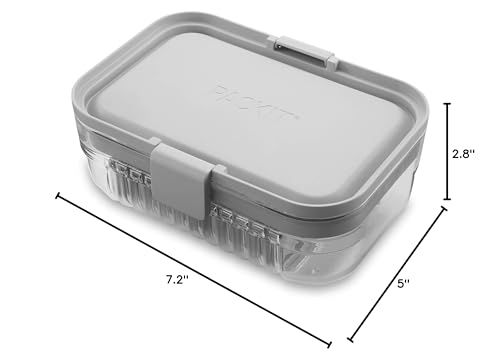 Packit, Bento Mod Lunch Steel Gray - color: Steel Gray