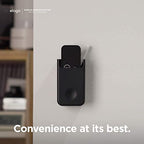 elago Universal Remote Holder Mount Compatible with Apple TV Remote and All Other Remote Controls - Adhesive Tape or Screw Mounting Options, Available Wired Charging [Medium] [Black] - color: Black, size: Medium