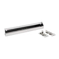 Rev-A-Shelf Tip-Out Sink Front Tray and Organizer with Hinges for 21 1/4" W Sink Base Cabinet Opening, Stainless Steel, 6541-19-52 - size: 19" x 1.7" x 19"