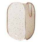 3 Sprouts Pop Up Hamper - Collapsible Laundry Basket, Popup & Foldable Design - Durable Waterproof Fabric for Dirty Clothes, Toys & Towels - Ideal for Dorm, Bedroom & Baby Nursery, Terrazzo Beige - color: Terrazzo Beige