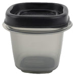 Bundle Food Storage Container Set, Easy Find Lids with Chalk Pen And Chalk Labels (Silver, Half Cup Pack of 4) - color: Silver, size: Half Cup Pack of 4