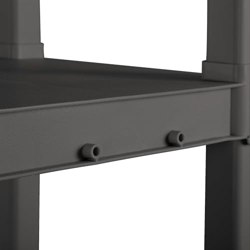 Sterilite 4 Shelf Unit, Heavy-Duty Shelving Storage and Utility Rack - Standing Plastic Organizer Shelves for Kitchen, Bathroom, and Garage - size: 4-Shelf, style: 1 Pack
