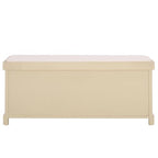SAFAVIEH Home Collection – Lonan Sand Storage Bench with Seat Cushion, 3 Basket Drawers, Coastal Farmhouse Entryway Design (AMH5733G) - color: Sand