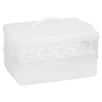 Snapware (2-Layer, 24 Cupcakes Plastic Detachable Cupcake Carrier Storage Container With Lid and Handle, Freezer Dishwasher Microwave Safe (Pack of 3) - size: 14.25" L x 10.5" W (Pack of 3)