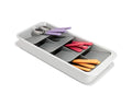 Joseph Joseph DrawerStore Large Tiered Flatware Cutlery Kitchen Drawer Organizer, Holds 48 Pieces, Disassembles for Easy Cleaning, Recycled Plastic - size: Large, style: Flatware Organizer