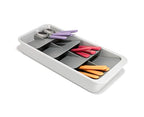 Joseph Joseph DrawerStore Large Tiered Flatware Cutlery Kitchen Drawer Organizer, Holds 48 Pieces, Disassembles for Easy Cleaning, Recycled Plastic - size: Large, style: Flatware Organizer