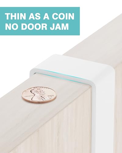 Mop and Broom Holder Wall Mount, No Drill Over the Door Broom and Mop Holder with 4 Slots and 4 Hooks, Wood Tool Hanger for Laundry, Cabinet, Kitchen, Garage - color: White