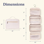 VANDEL Waterproof Hanging Toiletry Bag [TSA-Approved] Hanging Makeup Organizer Bag, Cosmetic Travel Bags for Women, Makeup Case Toiletries Organizer Hygiene Bathroom Shower Caddy - White Leopard - color: White Leopard