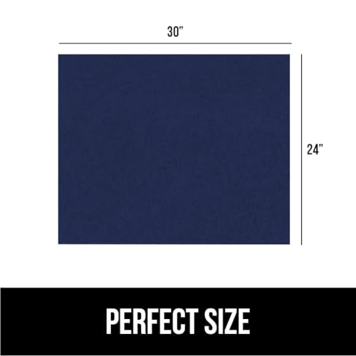 GORILLA GRIP LeakGuard Non-Adhesive Under Sink Mat for Kitchen Cabinet, Waterproof Quick Dry Shelf Liner, Durable Absorbent Felt Mats for Bathroom Sinks, Cabinets, Dresser, Easy to Trim, 24x30 Navy - color: Navy, size: 24"W x 30"L
