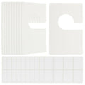 uxcell Clothes Dividers 16 Pack Blank Clothing Rack Size Sorting Reusable Large Wardrobe Rectangular Clothing Closet Dividers White