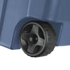 Heavy-Duty Wheeled Storage Totes, Blue Industrial Container with Latching Lid, 40 Gallon Capacity, 36.75x21.38x18 Inches, 2 Pack