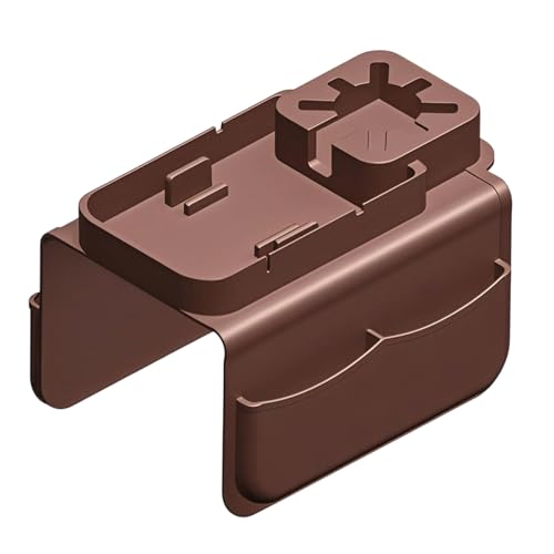 Silicone Sofa Armrest Tray Featuring Drink Holder and Side Pockets for Remote Phone and Snacks Storage Sofa Arm Tray Arm Organizers - color: brown