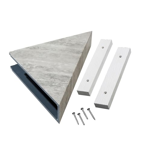 Palisade Vinyl Waterproof Corner Shower Shelf in Wind Gust/Urban Coast - color: Wind Gust/Urban Coast
