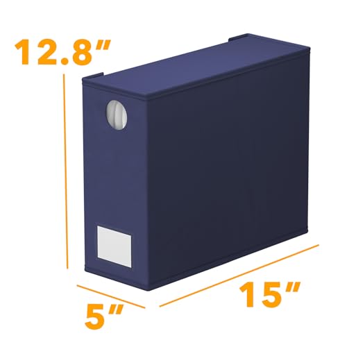 SpaceAid 4 Pack Bed Sheet Organizers and Storage, Foldable Sheet Organizer for Linen Closet, Sheets Set Folder Keeper with Window XL (Queen & King Size) Bedding Container (Navy Blue, 4 Pack) - color: Navy Blue, size: 4 Pack