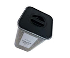 Neoflam Airtight Smart Seal Food Storage Container (Set of 3) | Crystal Clear Body, Matte Black Lid | Modular, Stackable, Nestable Design | Easy to Clean, BPA Free (Square, 1.4L)