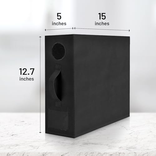 TOSORO 6 Pack Bed Sheet Organizer and Storage, Foldable Storage Organizer for Linen Closet with Viewing Window & Label for Bedding Sheets & Blankets (Queen & King Size) Black - color: Black, size: 6 Pack