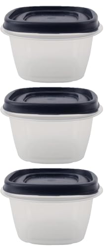 Bundle Food Storage Containers 2 Cup Food Storage Containers 7 Peice Set, Blue Easy Find Lids, 3 Containers, 3 Lids - color: Blue, size: 2 Cup Pack of 3