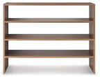 Whitmor Wood Stackable 2-Shelf Shoe Rack, Walnut, 31 inches - color: Brown, size: 31 INCH