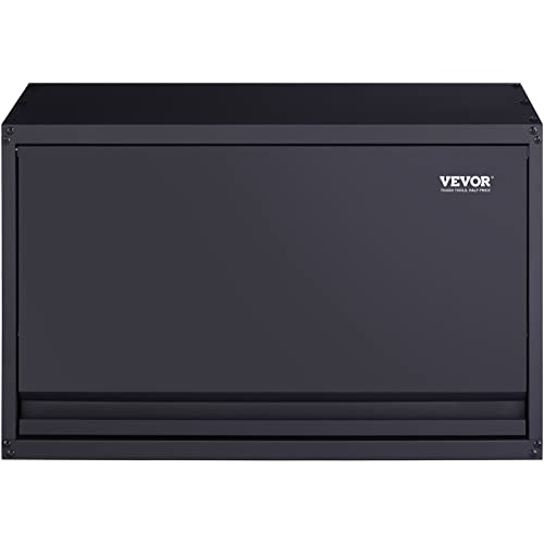 VEVOR Metal Storage Cabinet, 120lbs Load Capacity per Shelf, 20'' Tall Wall-Mounted Powder-Coating Steel Garage Cabinet with Adjustable Shelf, Press to Close & Open Door Perfect for Office Garage Tool - style: Flip up 20"