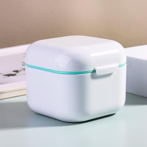 SUTOKAKA 1Pc Plastic Nail Tool Sterilizer Box Nail Drill Bits Cleaning Box Polishing Tools Soaking Tray Manicure Pedicure Storage Container Case - White (White, 3.15“x3.15“x2.75“) - color: White